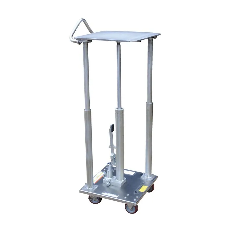 Vestil HT-05-1818A-PSS HYD POST TABLE-PARTIAL SS 500 LB 18 X 18
