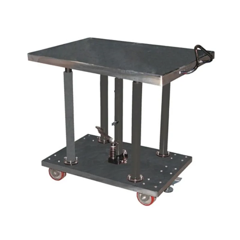 Vestil HT-20-3036A-PSS Partially Stainless Steel Hydraulic Post Table 2000 Lb. Capacity