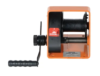 Vestil HWG-600 manual winch shown from an alternate angle