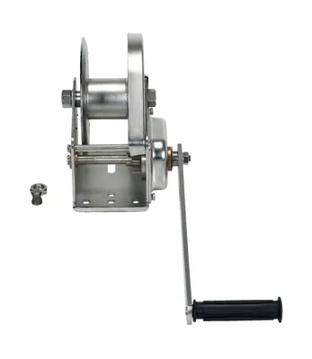 Vestil HWSS-1800-NR manual winch shown from an alternate angle