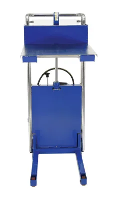 Vestil HYD-5-AIR pallet stacker shown from an alternate angle