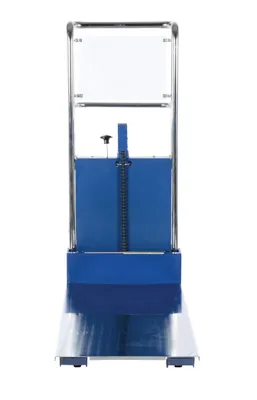 Vestil HYD-5-EP pallet stacker shown from an alternate angle