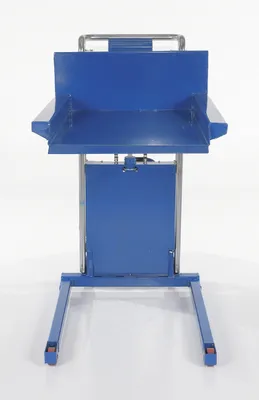 Vestil HYD-5-LP roll lifters and transporter shown from an alternate angle