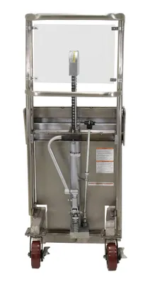 Vestil HYD-5-PSS hand truck shown from an alternate angle
