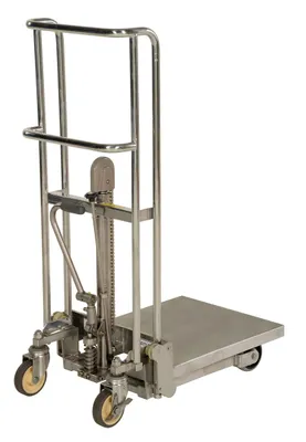 Vestil HYD-5-SS hand truck shown from an alternate angle