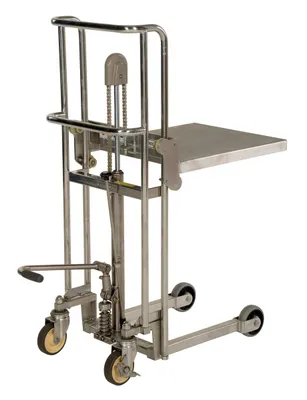 Vestil HYD-5-SS hand truck shown from an alternate angle