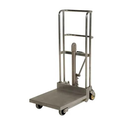 Vestil HYD-5-SS Stainless Steel Hydraulic Hefti-Lift 450 Lb. Capacity