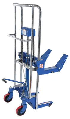 Vestil HYD-CRL-40 roll lifters and transporter shown from an alternate angle
