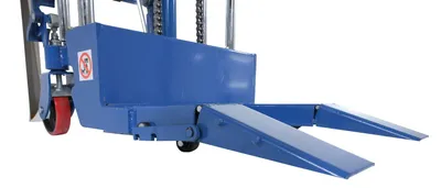 Vestil HYD-CRL-40 roll lifters and transporter shown from an alternate angle