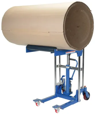 Vestil HYD-RR-35 roll lifters and transporter shown from an alternate angle