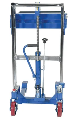 Vestil HYD-RR-35 roll lifters and transporter shown from an alternate angle