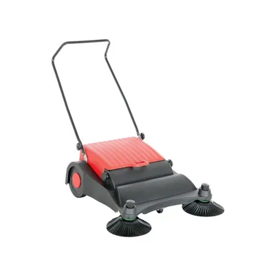Vestil JAN-LG Plastic/Steel Large Belt Driven Manual Brush Sweeper