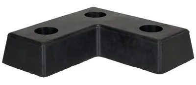 Vestil L-1818-4 Shaped Molded Rubber Bumper 2