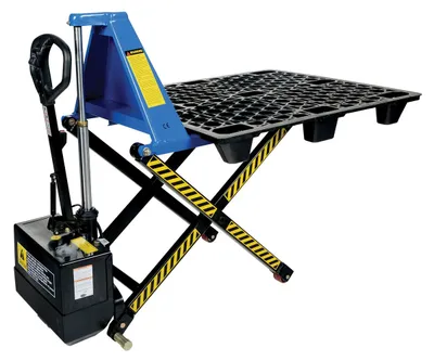 Vestil L-270-DC-HD pallet jack shown from an alternate angle