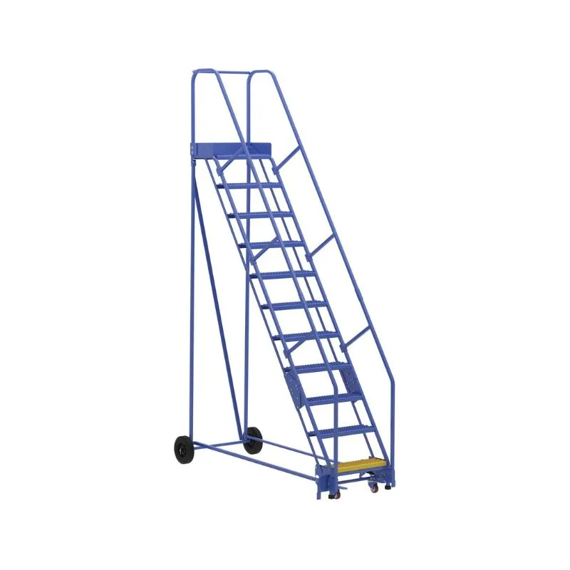Vestil LAD-11-14-G Steel Rolling Warehouse Ladder
