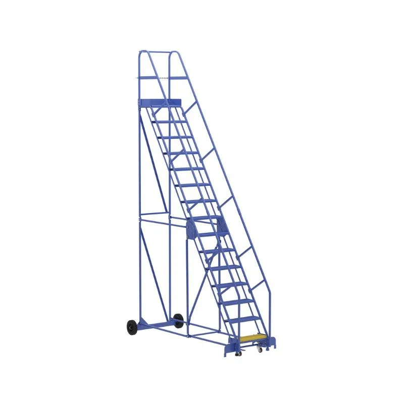 Vestil LAD-15-14-P Steel Rolling Warehouse Ladder