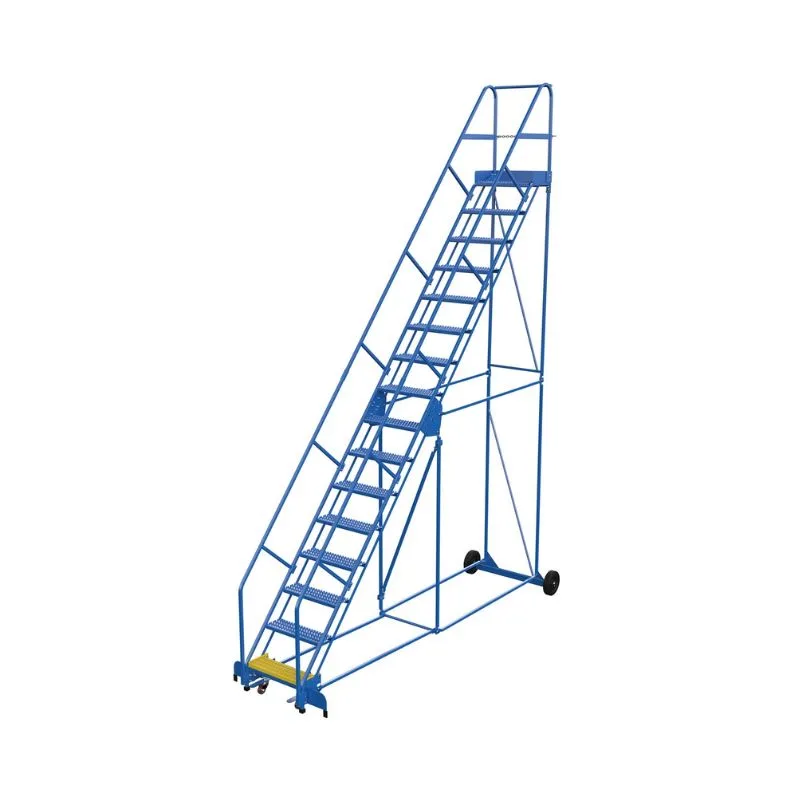 Vestil LAD-16-14-G-EZ Steel Rolling Warehouse Ladder