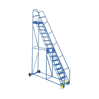 Vestil LAD-16-21-G Steel Rolling Warehouse Ladder
