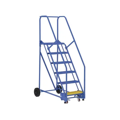 Vestil LAD-6-14-G Steel Rolling Warehouse Ladder