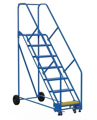 LAD-7-14-P-EZ WAREHOUSE LADDER 50 DEG PERF 7 STP 14 IN