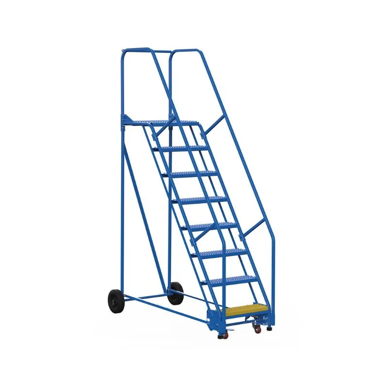 Vestil LAD-8-21-G Steel Rolling Warehouse Ladder
