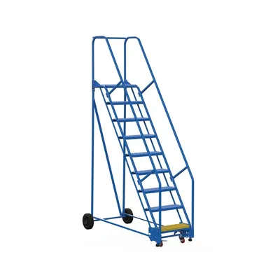 Vestil LAD-9-14-G Steel Rolling Warehouse Ladder