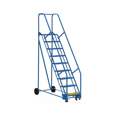 Vestil LAD-9-21-G Steel Rolling Warehouse Ladder