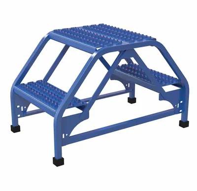 Vestil LAD-DD-18-2-G ladder shown from an alternate angle