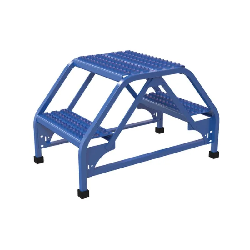 Vestil LAD-DD-18-2-G Steel Double Sided Ladder