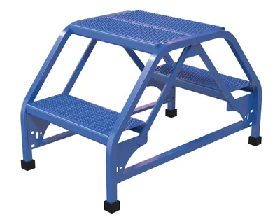 Vestil LAD-DD-18-2-P ladder shown from an alternate angle