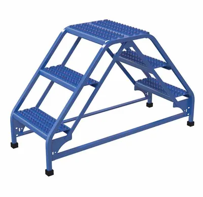 Vestil LAD-DD-18-3-G ladder shown from an alternate angle