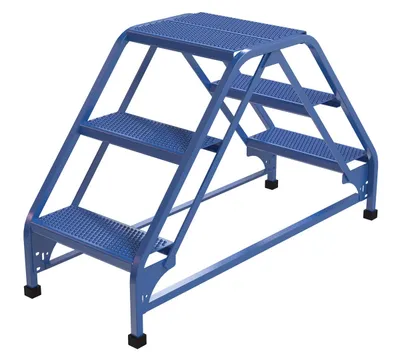 Vestil LAD-DD-18-3-P ladder shown from an alternate angle