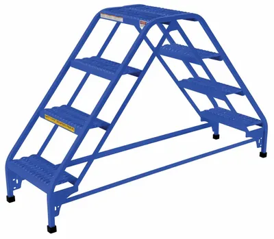 Vestil LAD-DD-18-4-G ladder shown from an alternate angle