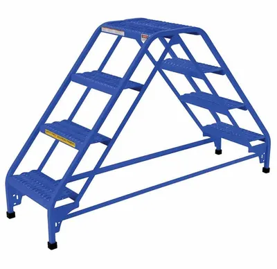 Vestil LAD-DD-18-4-G ladder shown from an alternate angle