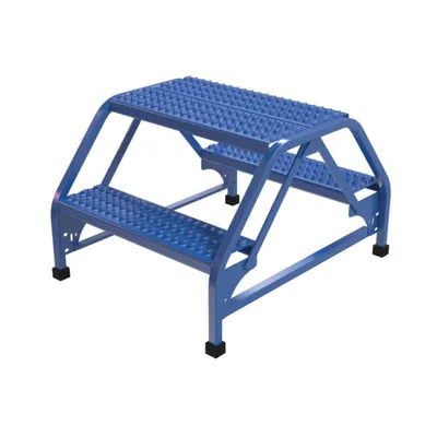 Vestil LAD-DD-26-2-G Steel Double Sided Ladder 2 Grip Strut
