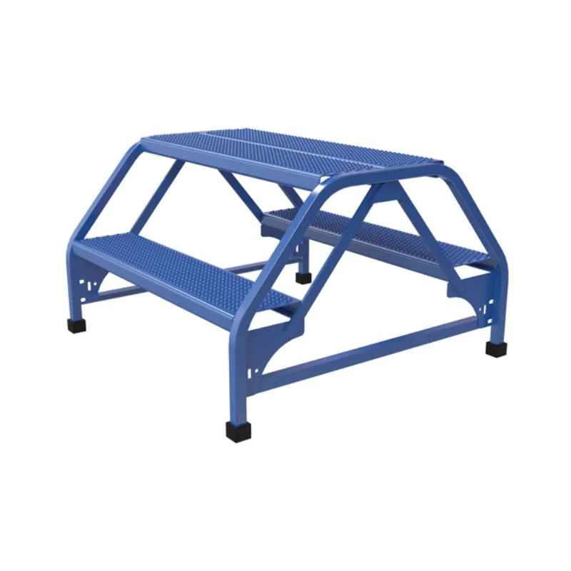 Vestil LAD-DD-32-2-P Steel Double Sided Ladder 2 Perforated