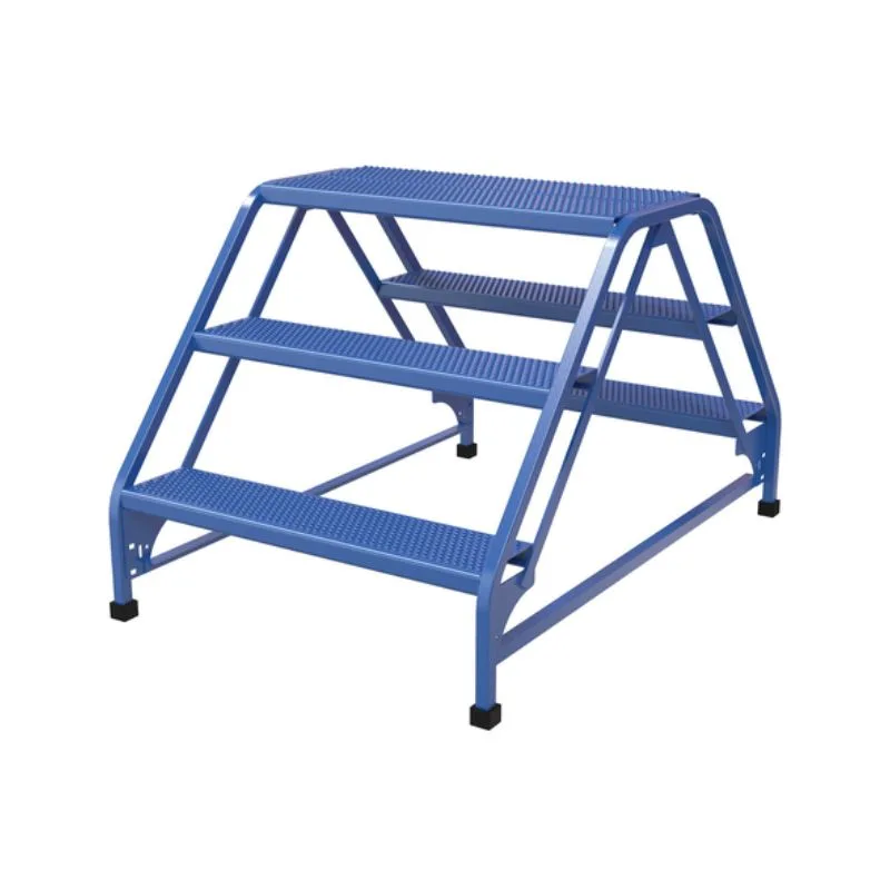 Vestil LAD-DD-32-3-P Steel Double Sided Ladder 3 Perforated Step