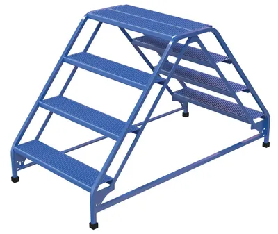 Vestil LAD-DD-32-4-P ladder shown from an alternate angle
