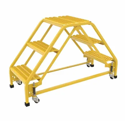 Vestil LAD-DD-P-18-3-G ladder shown from an alternate angle