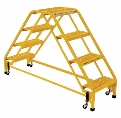 Vestil LAD-DD-P-18-4-G ladder shown from an alternate angle