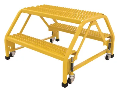 Vestil LAD-DD-P-32-2-G ladder shown from an alternate angle