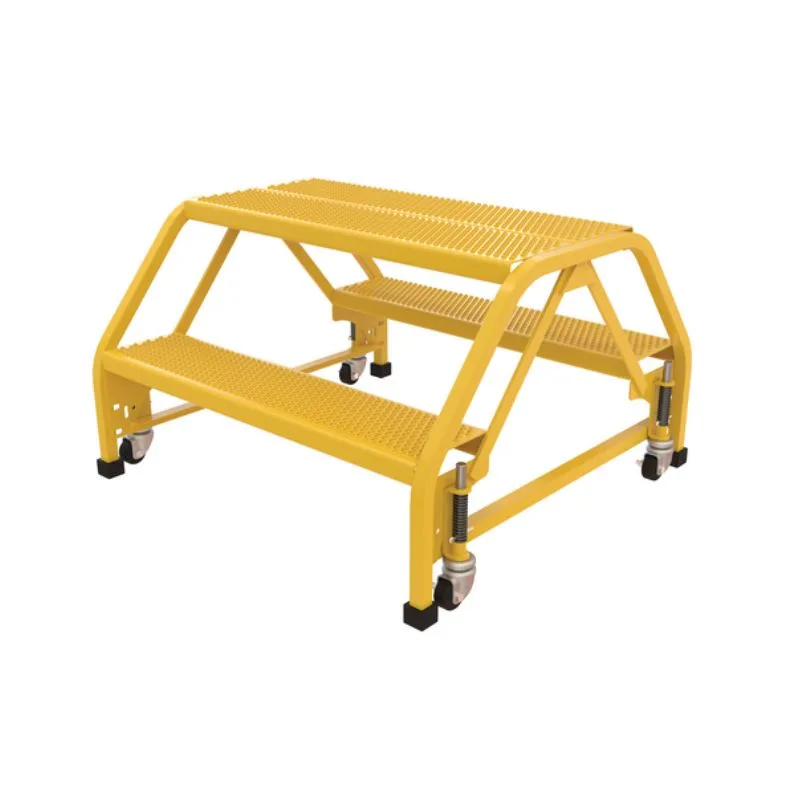 Vestil LAD-DD-P-32-2-P Steel Double Sided Step Ladder 2 Perforated