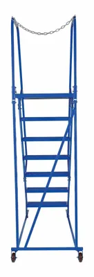 Vestil LAD-MM-7-P rolling ladder shown from an alternate angle