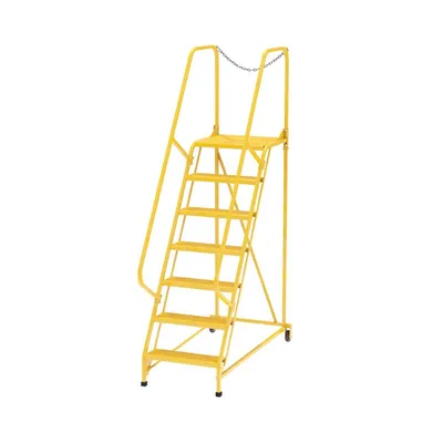 Vestil LAD-MM-7-P-YL Steel Maintenance Ladder