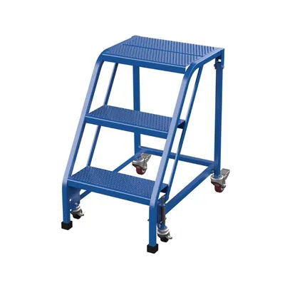 Vestil LAD-PW-18-3-P-NHR Steel Standard Slope Ladder