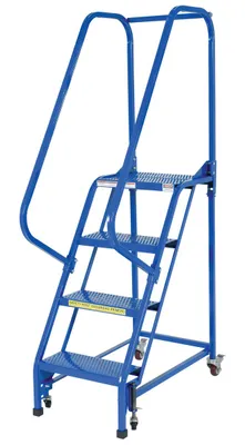Vestil LAD-PW-18-4-P Steel Standard Slope Ladder