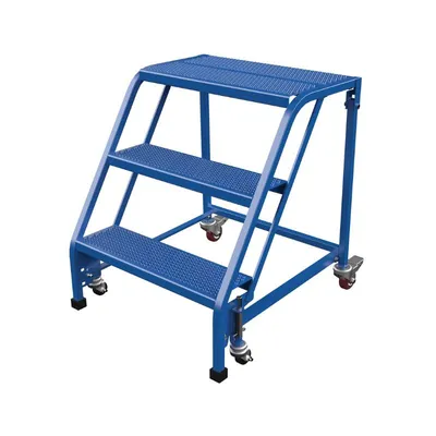 Vestil LAD-PW-26-3-P-NHR Steel Standard Slope Ladder (2)