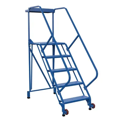 Vestil LAD-TRS-50-5-P Steel Tip-N-Roll Ladder