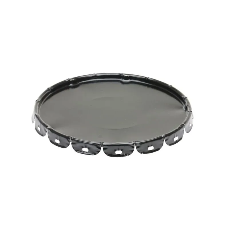 Vestil LID-STL Steel Standard Lid 5 Gallon Black