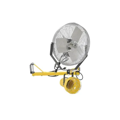Vestil LL-40-FAN Steel Incandescent Double Arm Load Light with Fan